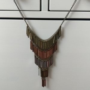 Urban Outfitters Glitz Tri-Color Metal necklace